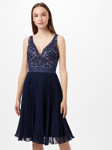 LUXUAR Cocktail Dress in Blue: front