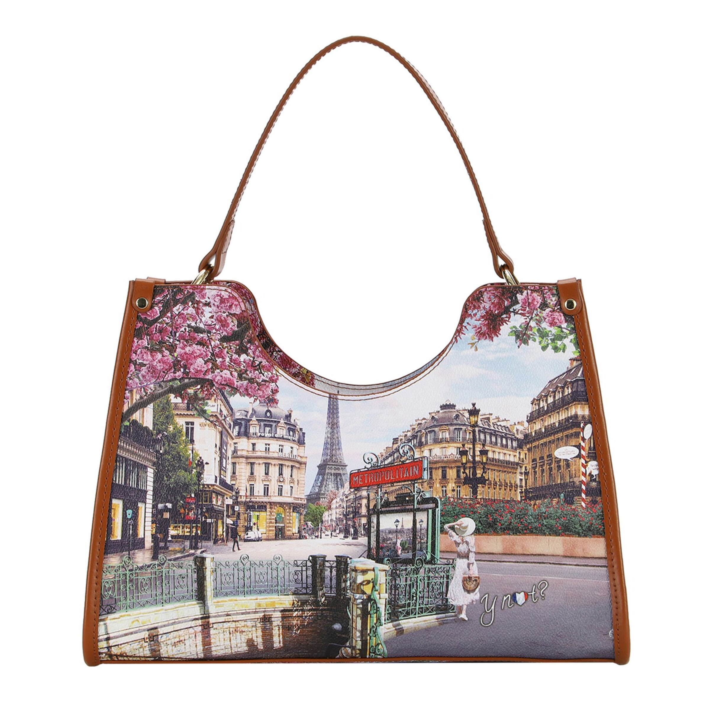 Shopper 'Yesbag' di Y Not? in marrone: frontale