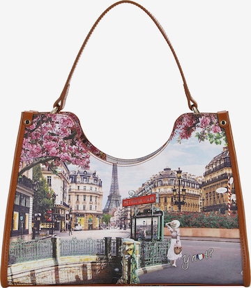 Cabas 'Yesbag' Y Not? en marron : devant