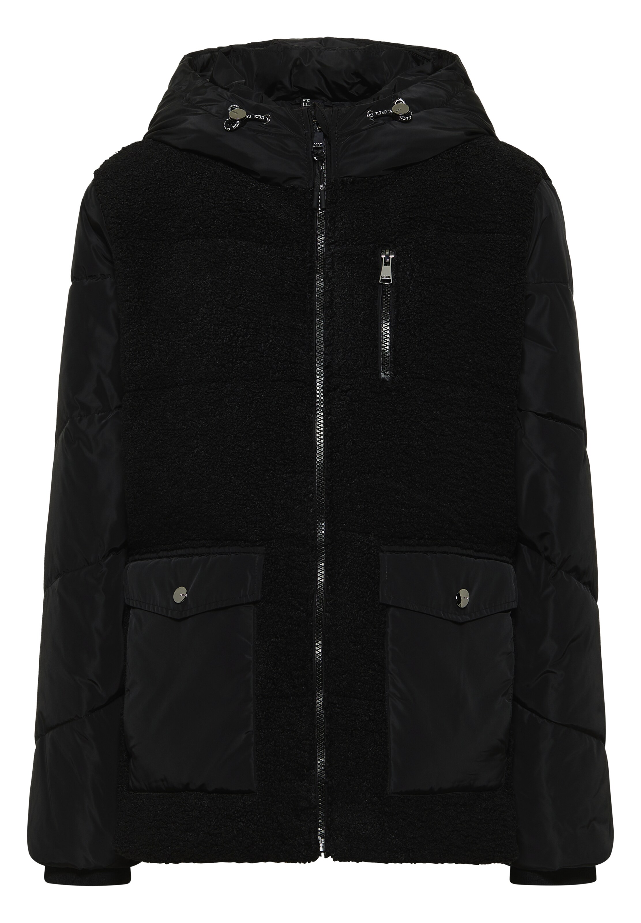 CECIL Winter Jacket in Black: front