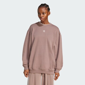 ADIDAS ORIGINALS Sweatshirt 'Essentials' in Brown: front