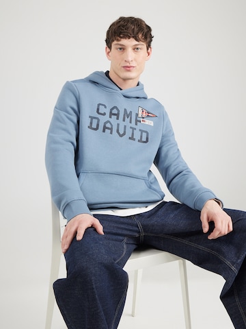 Felpa di CAMP DAVID in blu: frontale