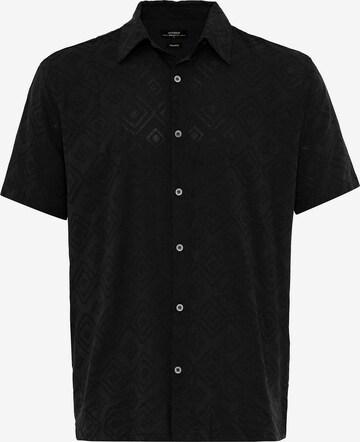 Coupe regular Chemise Antioch en noir : devant