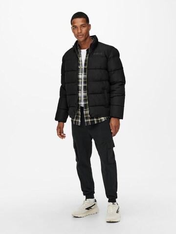 Veste mi-saison 'Melvin' Only & Sons en noir