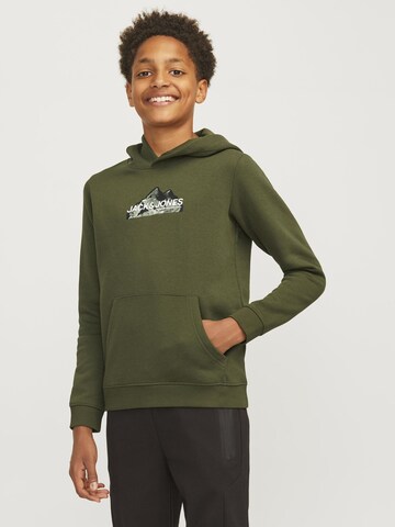 Jack & Jones Junior كنزة رياضية بلون أخضر: الأمام