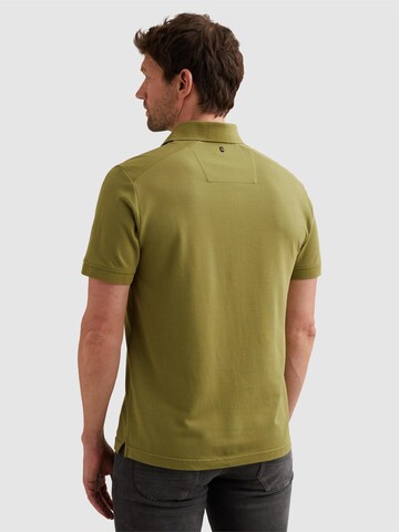 PME Legend T-shirt 'PME LEGEND - Polo shirt in piqué with stretch and flight pocket' i grön