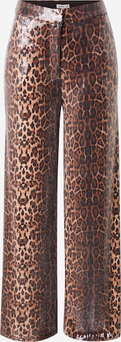 Harper & Yve Wide Leg Housut 'HOLLY' värissä ruskea: etupuoli