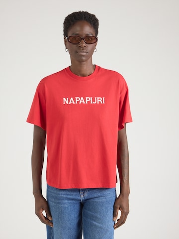 NAPAPIJRI - Camiseta 'Debant' en rojo: frente