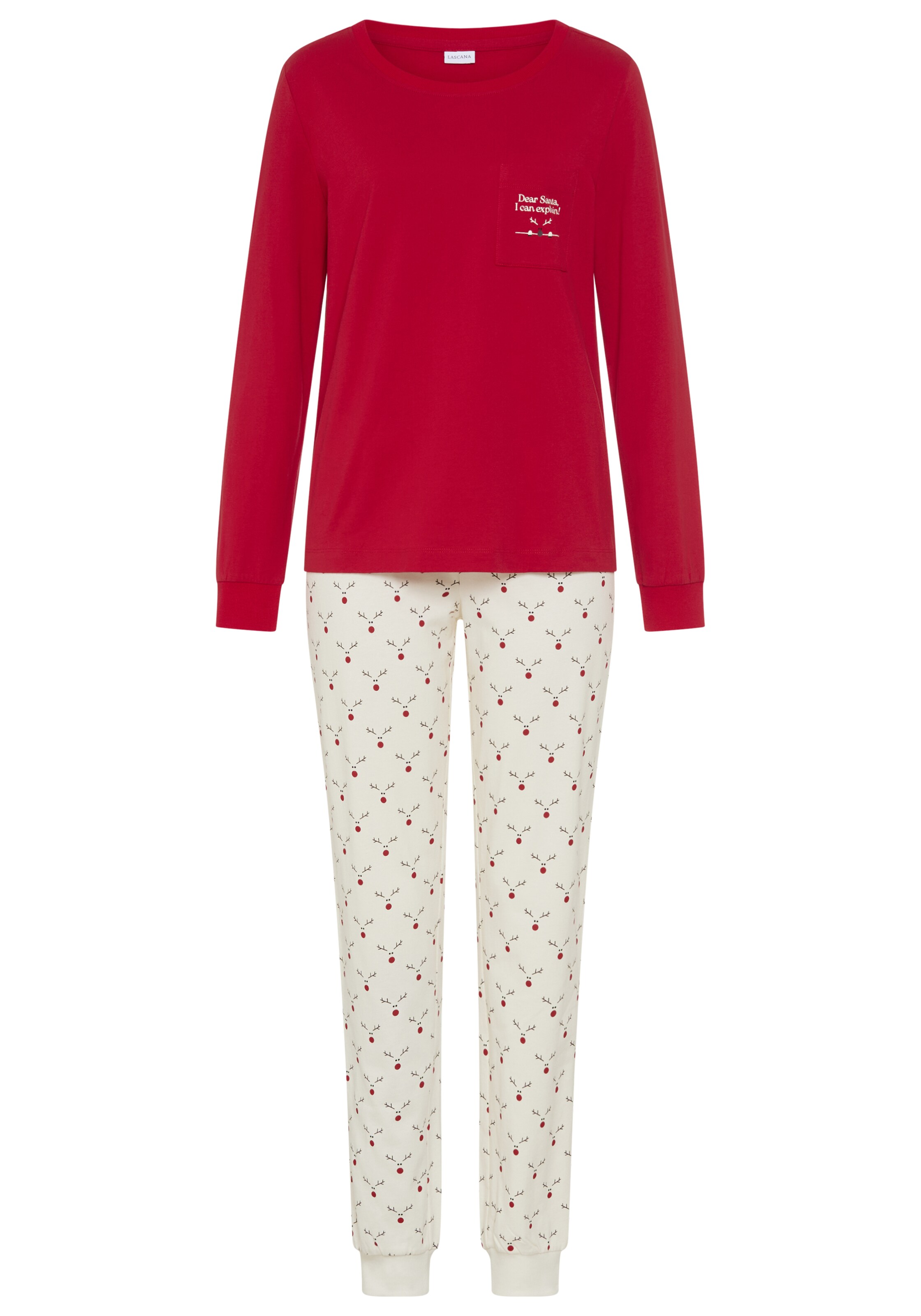 LASCANA - Pijama en rojo: frente