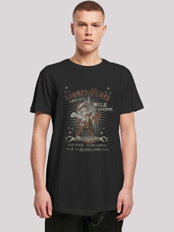 T-Shirt 'Looney Tunes Wile E Coyote Guitar' F4NT4STIC en noir