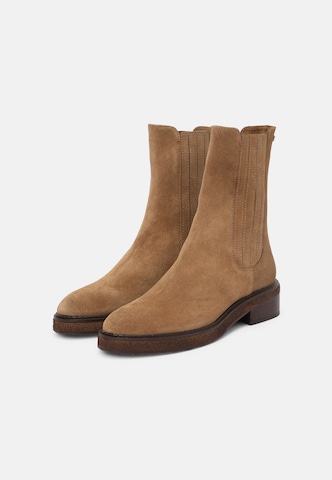 Fred de la BretoniÈre Chelsea Boots in Braun: predná strana