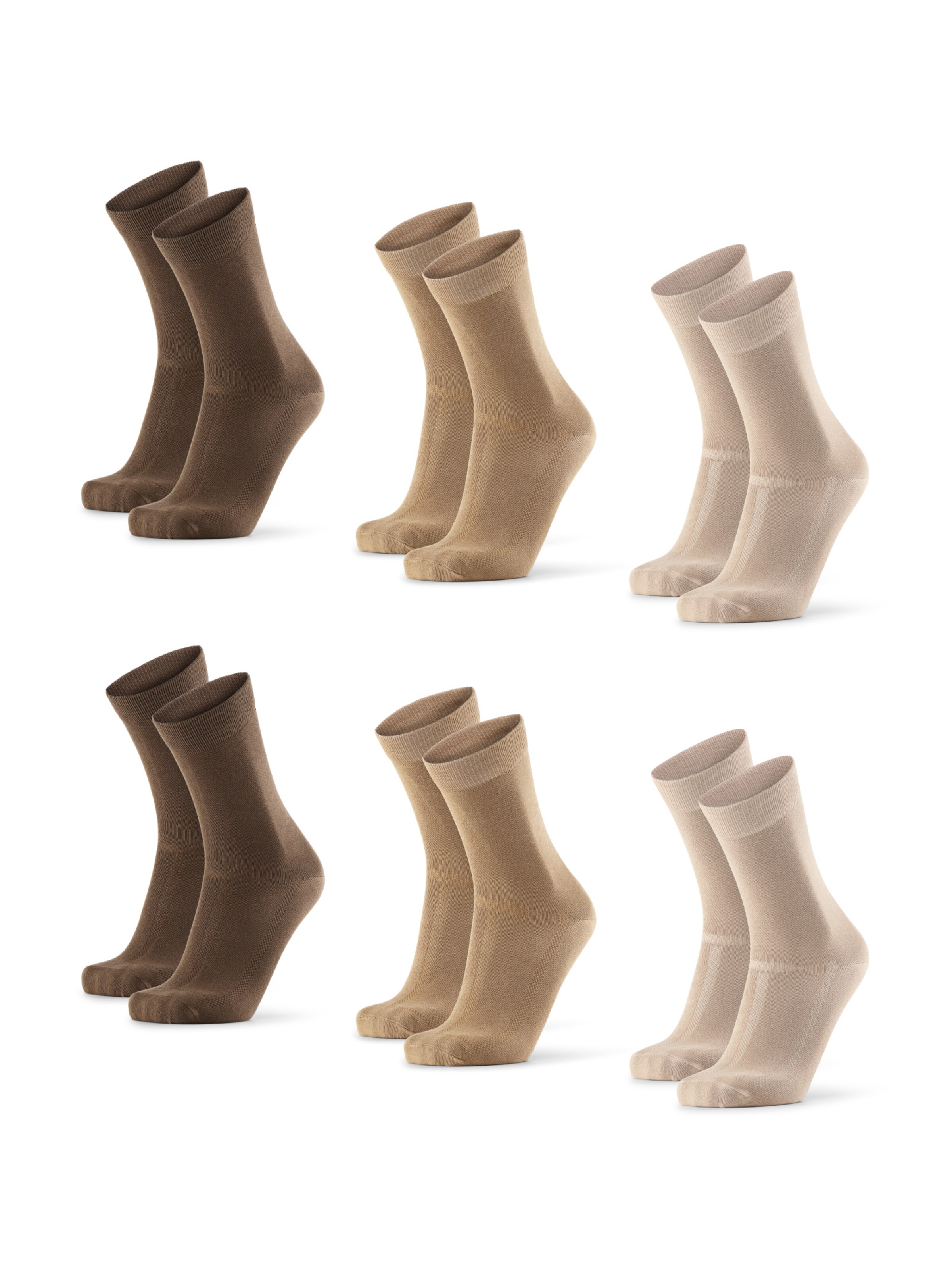 Chaussettes de sport 'Bamboo Business' DANISH ENDURANCE en beige : devant