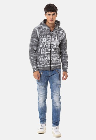 CIPO & BAXX Zip-Up Hoodie in Grey