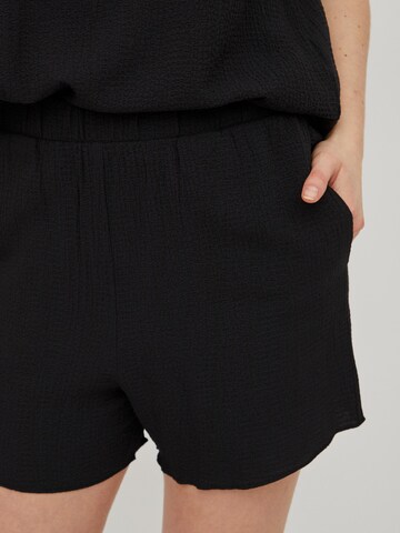 VILA - regular Pantalón en negro