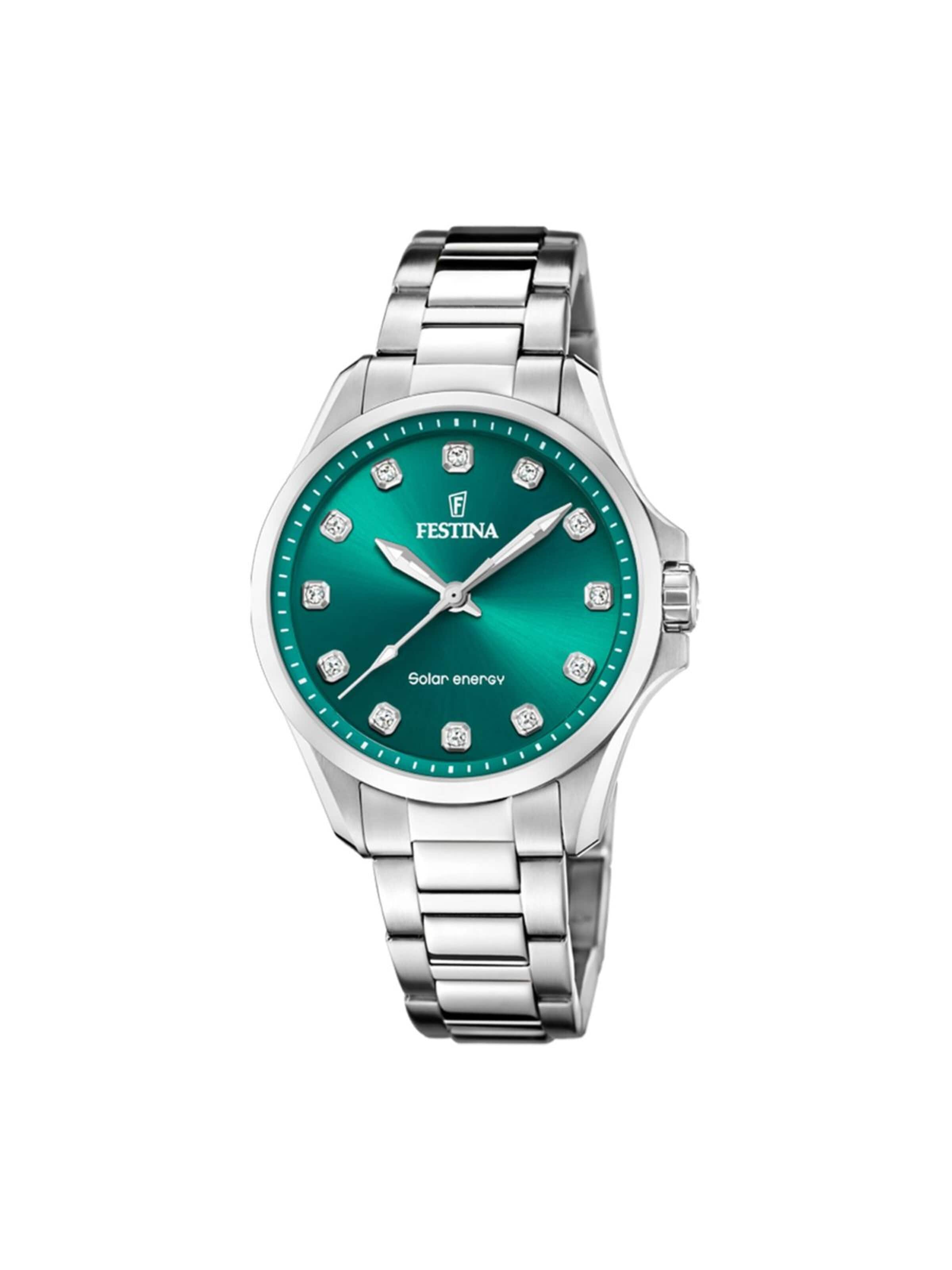Montre à affichage analogique 'Solar Energy' FESTINA en vert : devant
