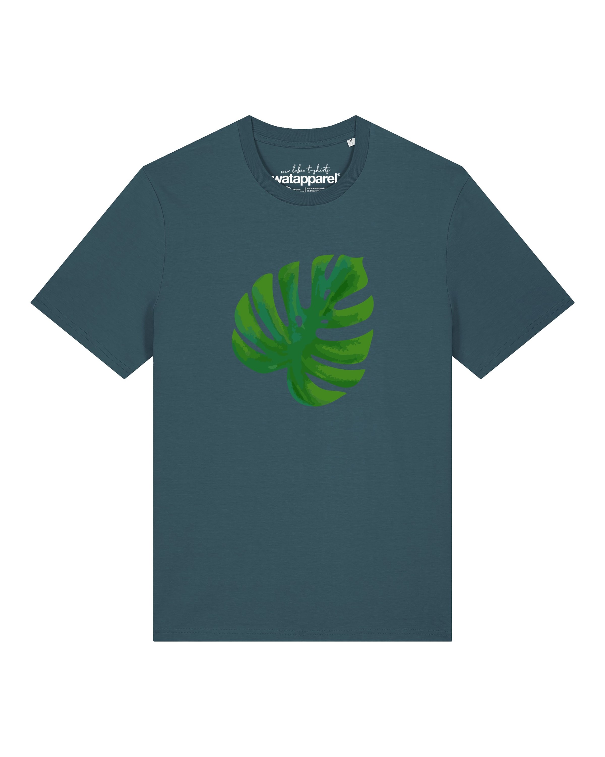 T-Shirt 'Monstera 2.0' Watapparel en vert : devant