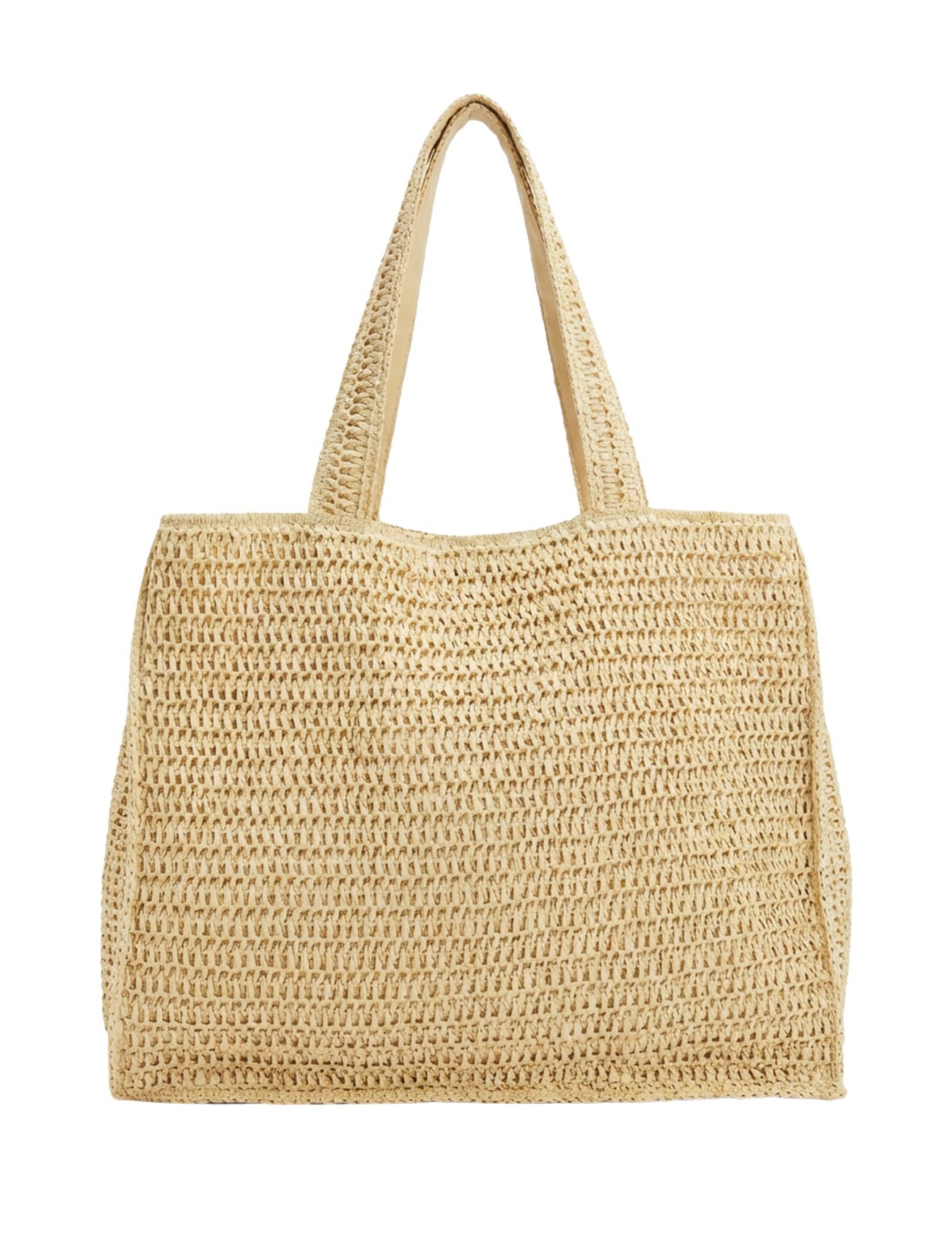 South Beach Strandtaske i uldhvid, Produktvisning