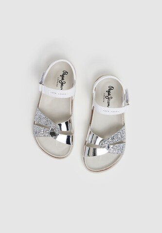 Pepe Jeans Sandalen ' BERLIN' in Zilver
