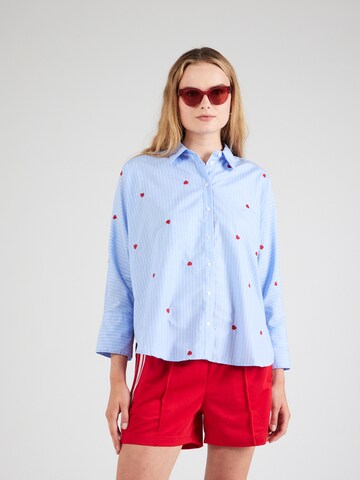 ONLY Blouse 'ONLNEW LINA GRACE' in Blue: front