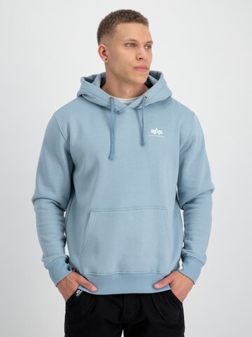 Regular fit Felpa di ALPHA INDUSTRIES in blu: frontale