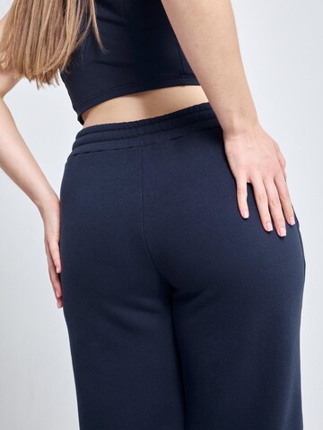 SPORTKIND Flared Sportbroek 'Cotton Sweatpants' in Blauw