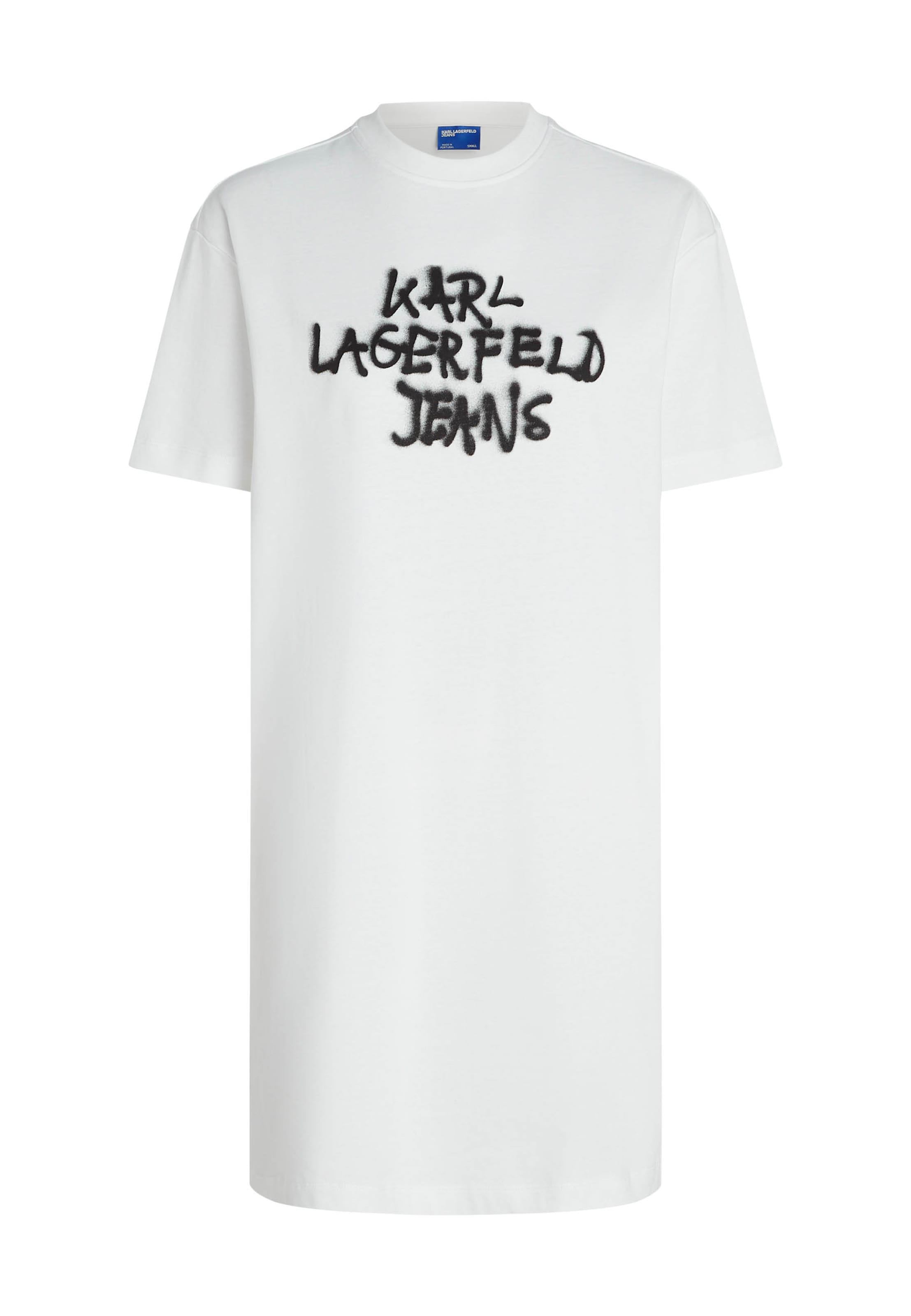 KARL LAGERFELD JEANS Kleid in Weiß: Vorderseite