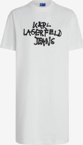 KARL LAGERFELD JEANS Kleid in Weiß: Vorderseite
