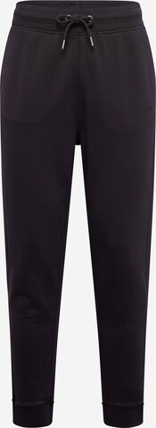 BOSS Tapered Pants in Black: front