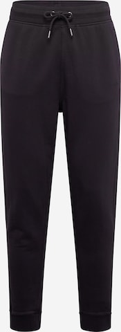 BOSS Orange Pants in Black: front