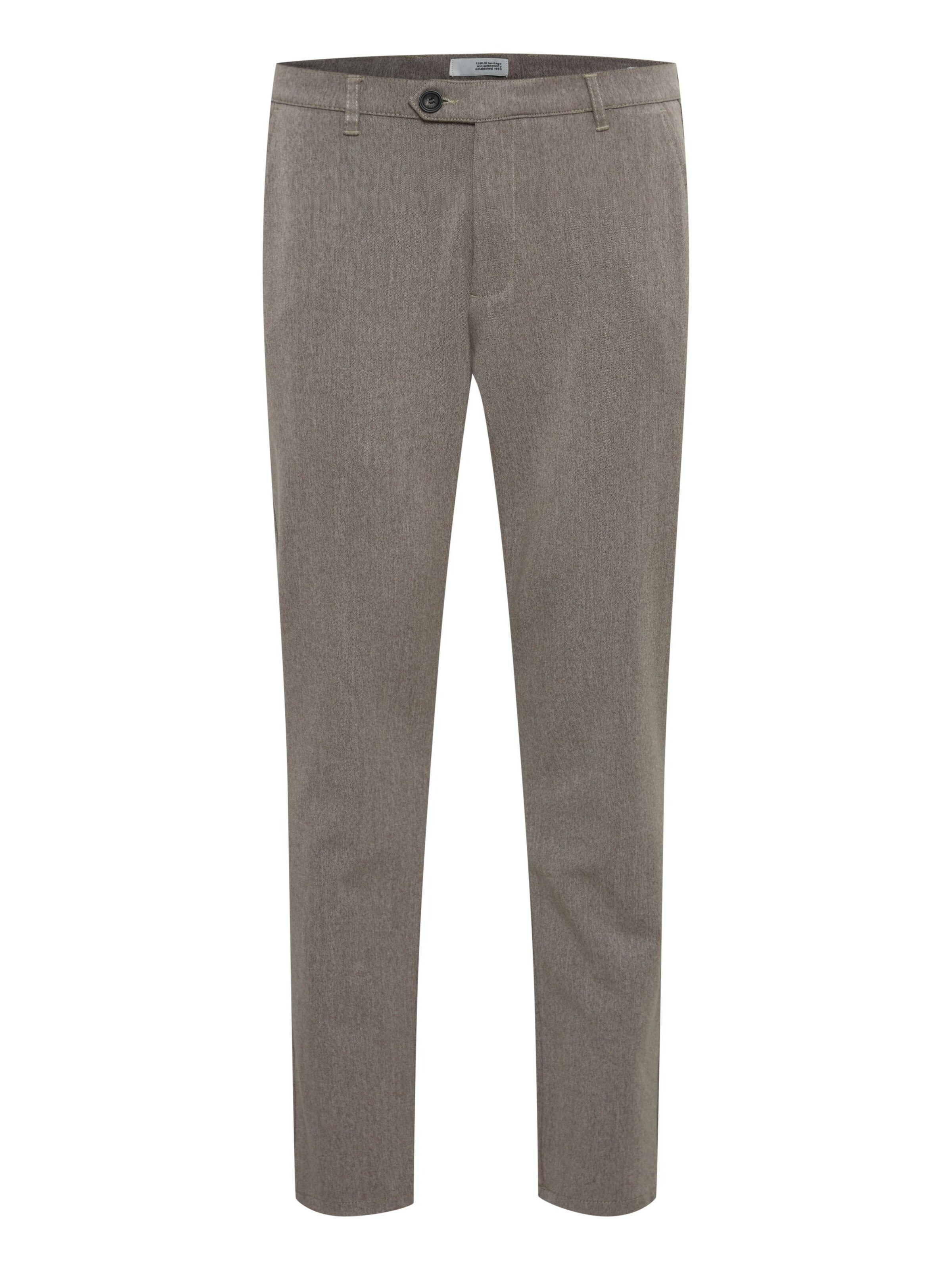 Regular Pantalon 'Fred' !Solid en beige : devant