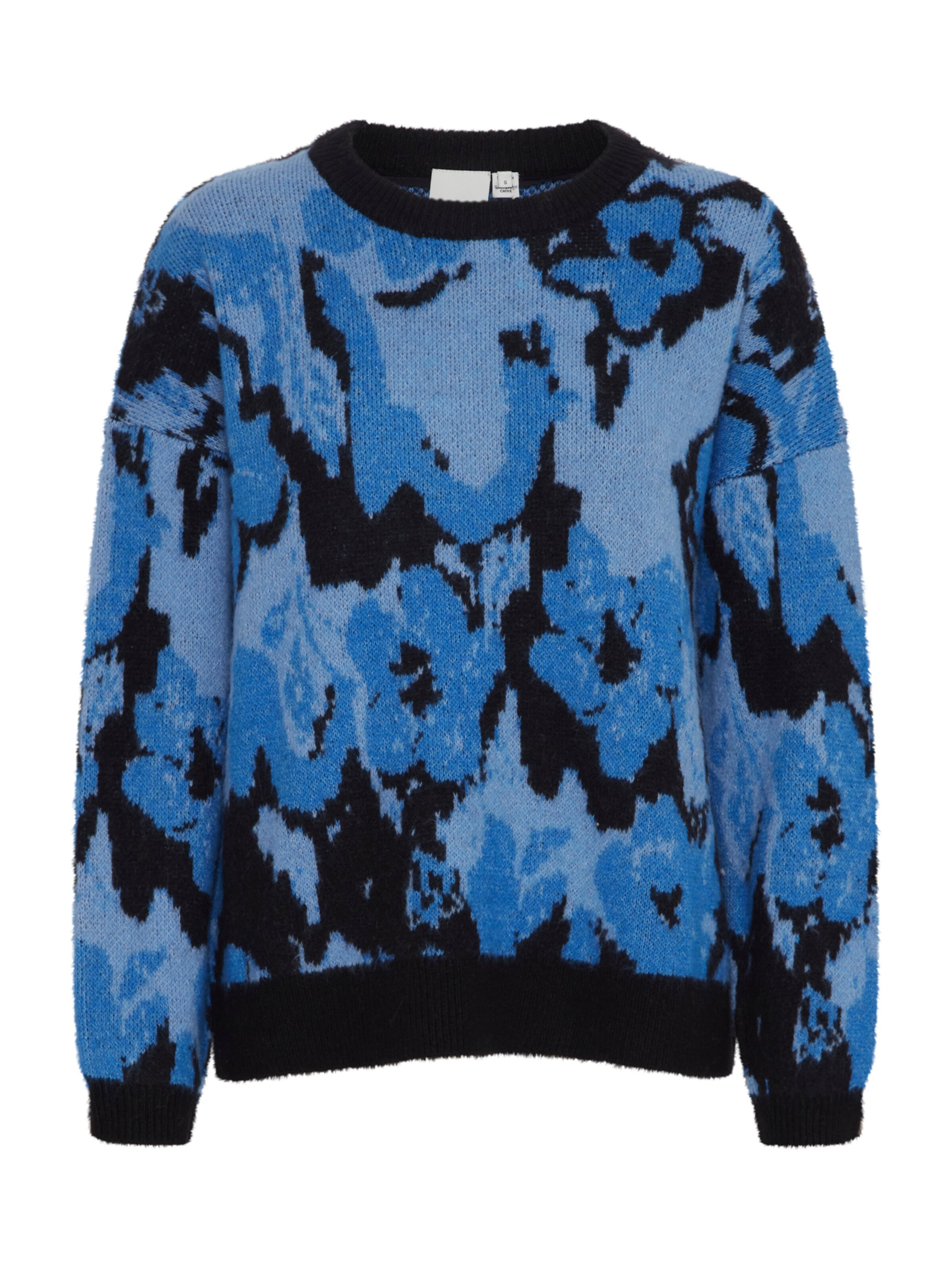 ICHI Svetr 'IH POVOKE' – modrá: přední strana