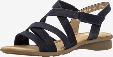 GABOR Strap Sandals in Blue: front