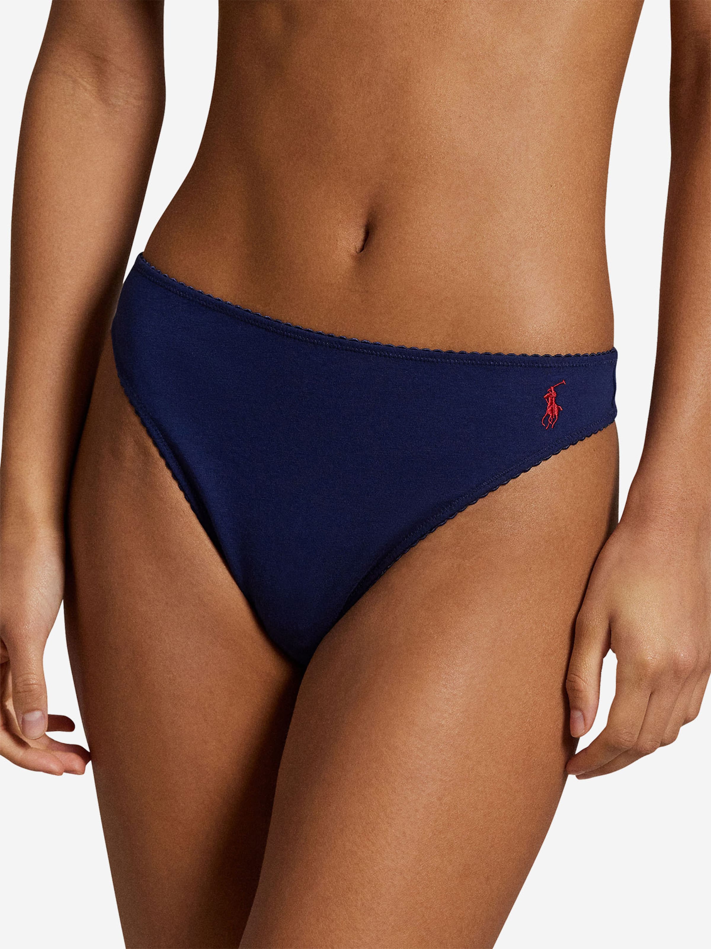 String ' Colorful Cotton ' Polo Ralph Lauren en bleu : devant