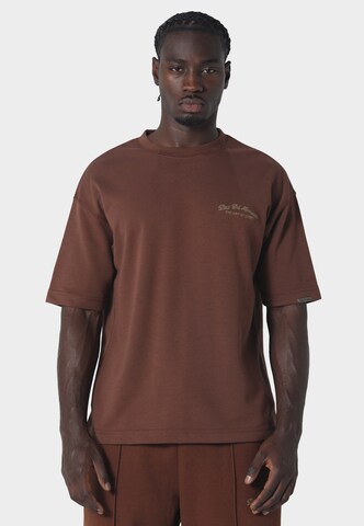 Pas De Monaco Shirt 'Circa' in Bruin: voorkant