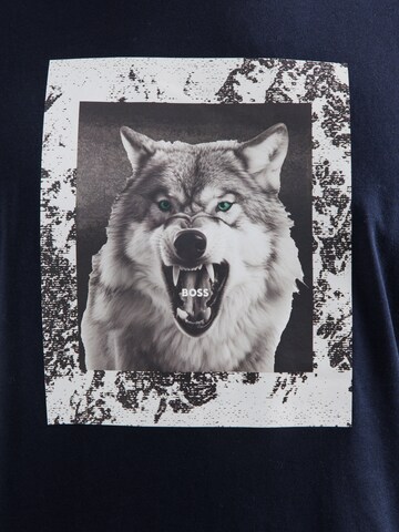 BOSS T-shirt 'Te_Lupo' i blå