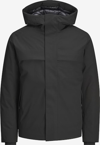 JACK & JONES Φθινοπωρινό και ανοιξιάτικο μπουφάν 'JPRBLAWave' σε μαύρο: μπροστά