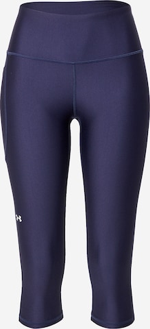 UNDER ARMOUR Workout Pants in Blue: front