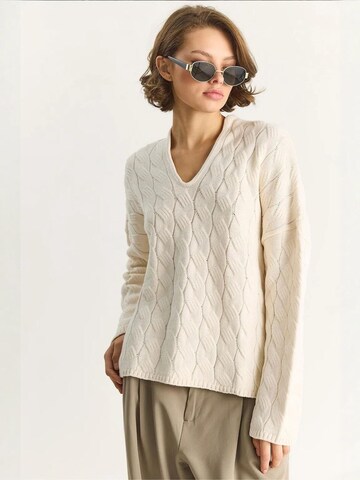 Bianco Lucci Pullover in Weiß
