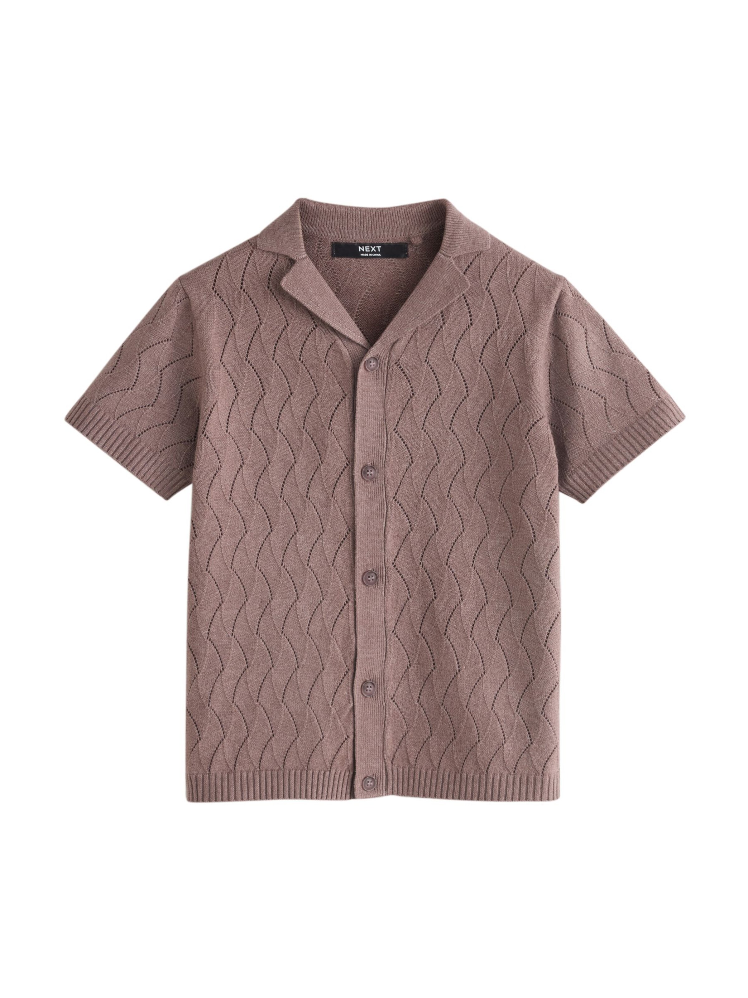 Next Gebreid vest in Bruin: voorkant