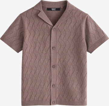 Next Neuletakki värissä ruskea: etupuoli