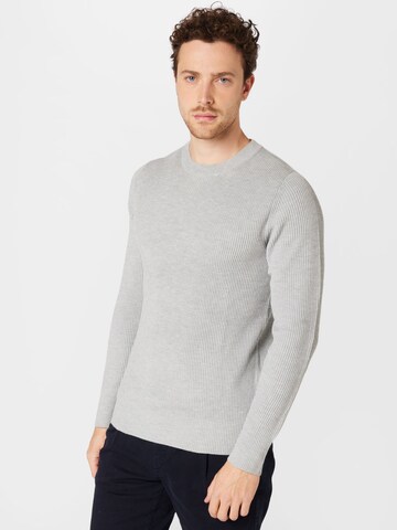 JACK & JONES Sweater 'PERFECT' in Grey: front