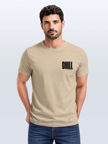 Neverless Shirt 'chill' in Beige: front