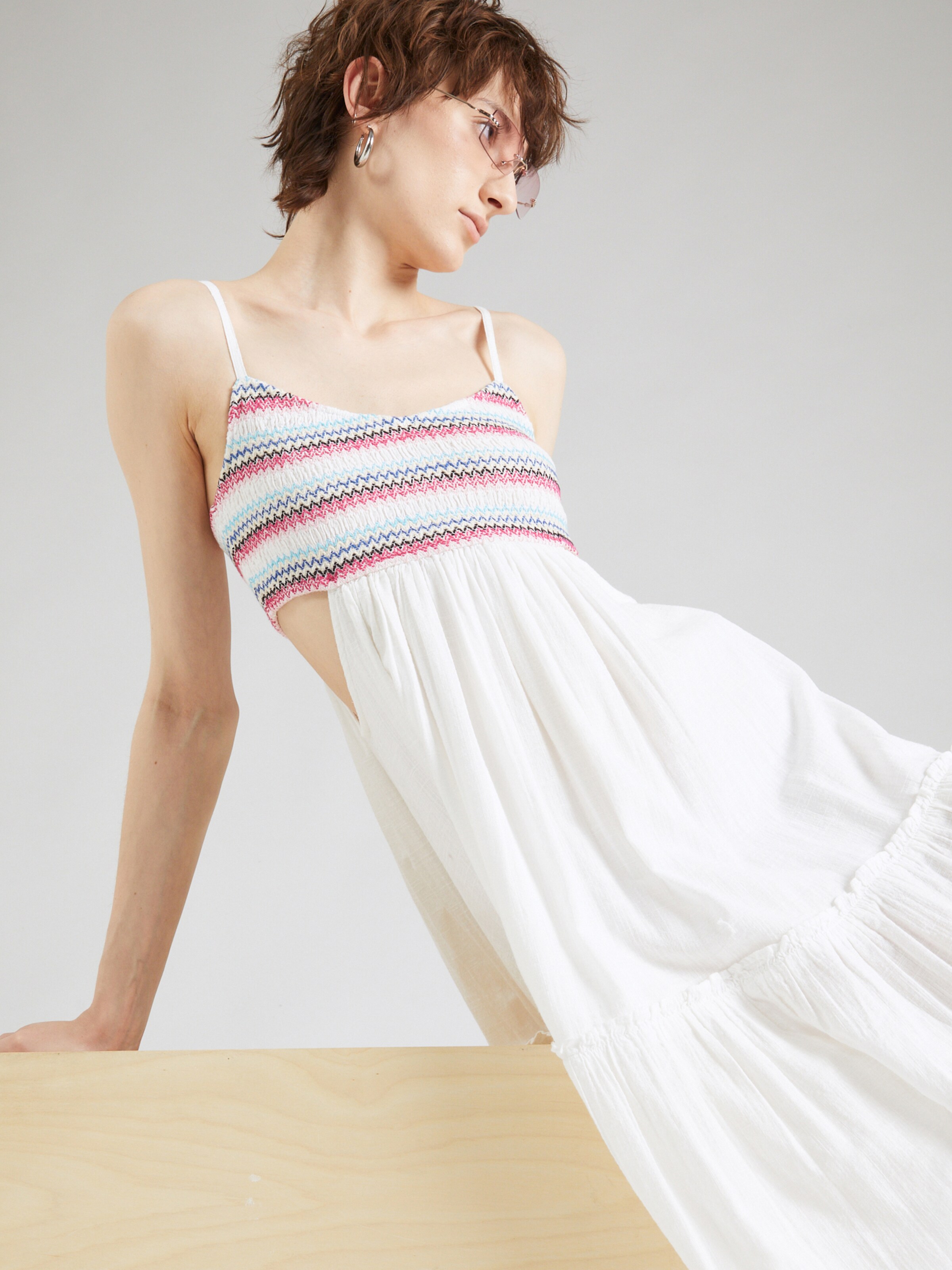 Robe d ete HOT TROPICS ROXY en Blanc ABOUT YOU