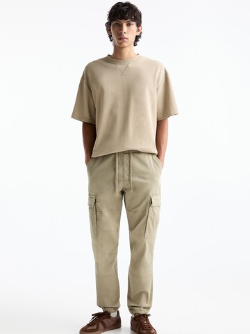 Pull&Bear Loosefit Cargobroek in Beige