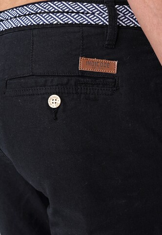 Coupe slim Pantalon chino 'Bryne' INDICODE JEANS en noir