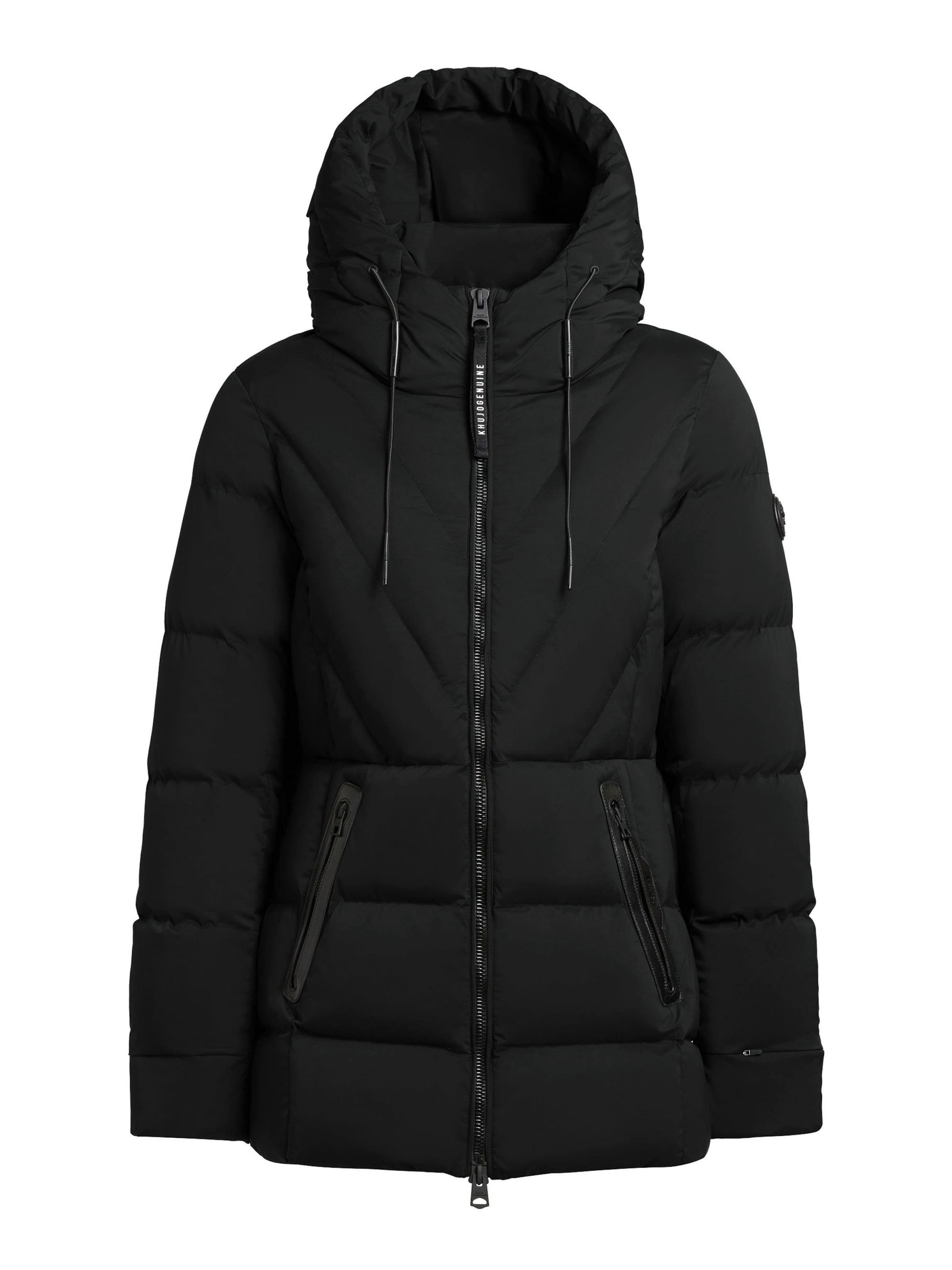 khujo Jacke 'Rabb' in Schwarz: Vorderseite