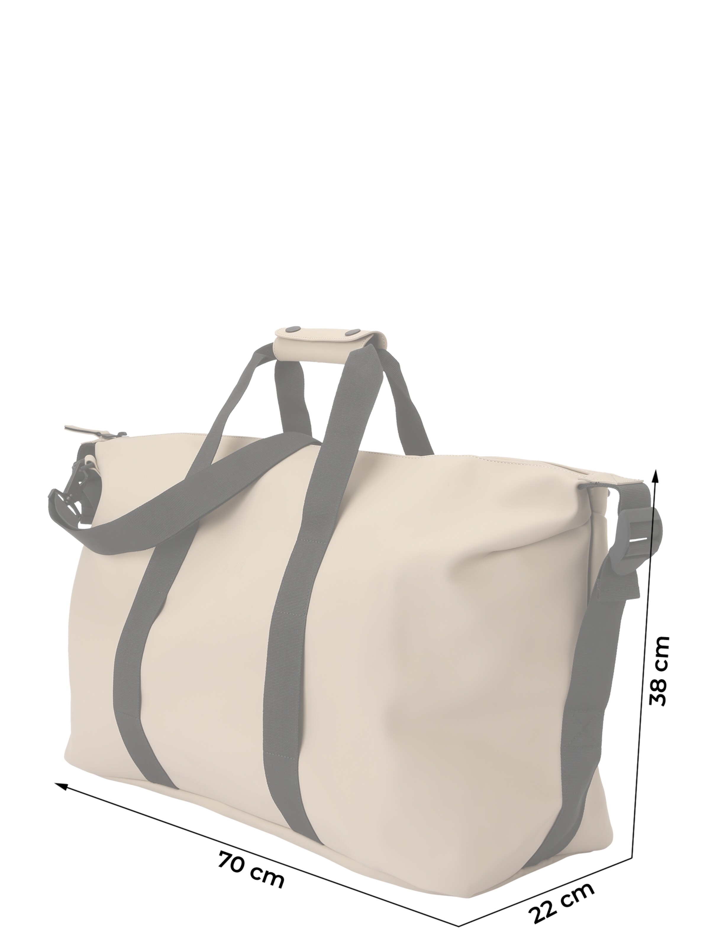 RAINS Cestovná taška 'Hilo' - Béžová