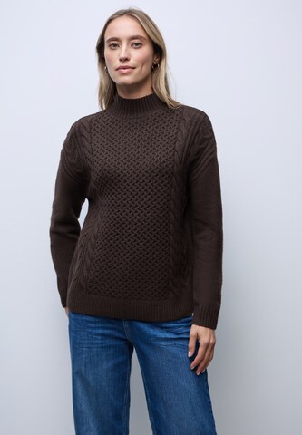 STREET ONE Sweater in Brown: front