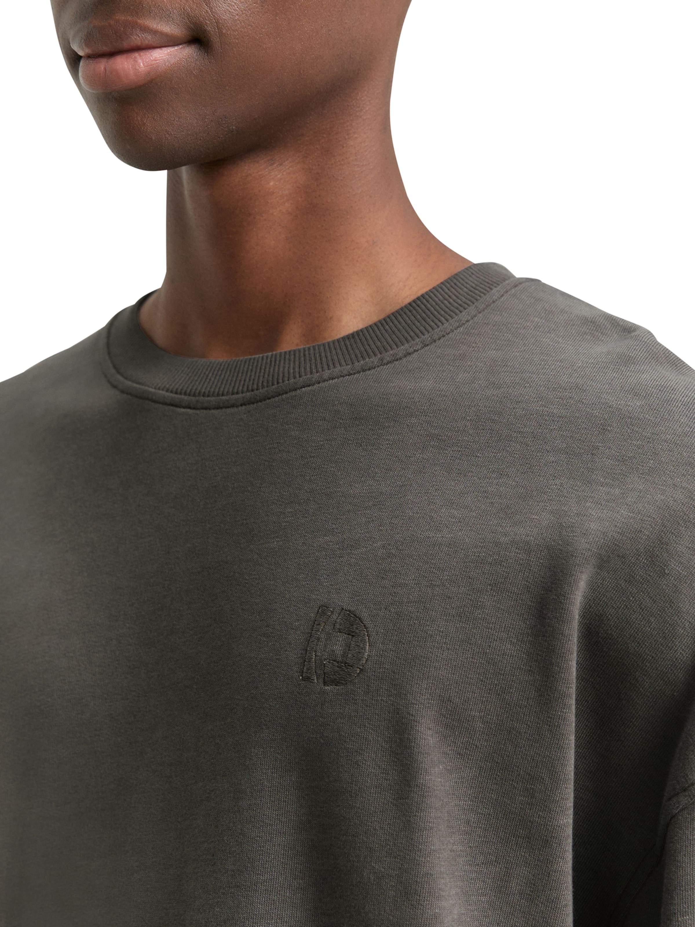 TOM TAILOR DENIM Sweatshirt in Black