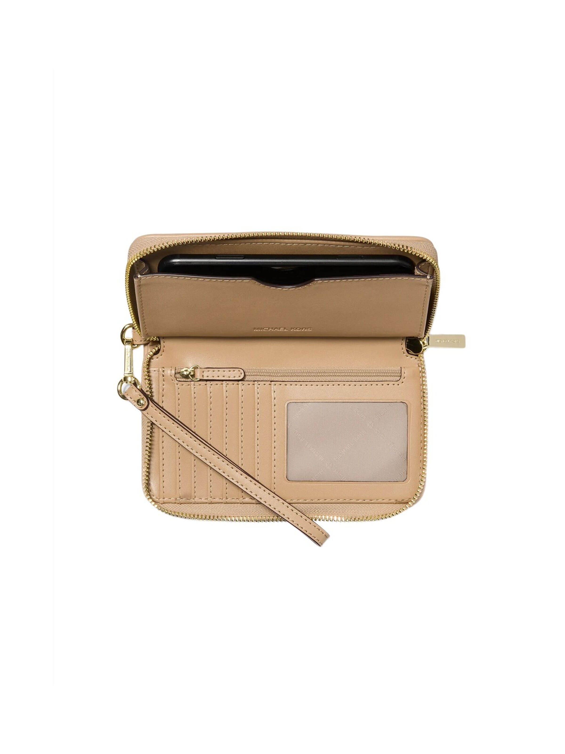 Michael Kors Wallet 'Lg Flat Mf Phn Case' in Beige